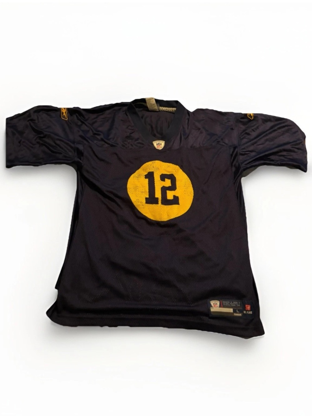 Green Bay Packers Reebok #12 Aaron Rodgers Throwback Authentic Jersey Large/48
